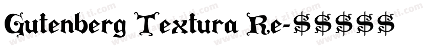 Gutenberg Textura Re字体转换